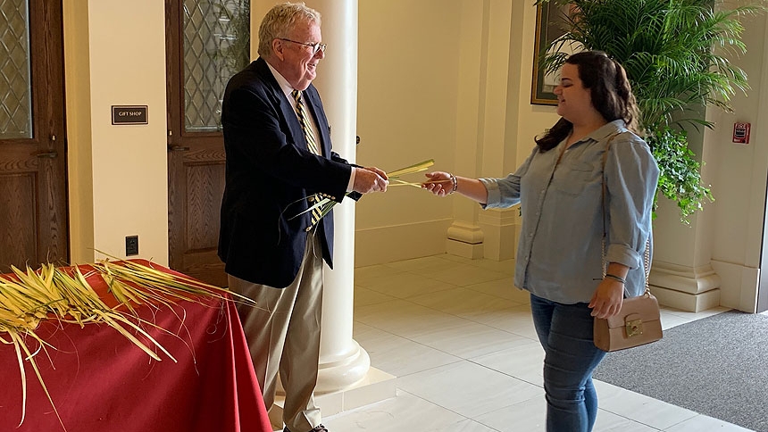 2019 Palm Sunday at Holy Name of Jesus Cathedral, Raleigh, NC