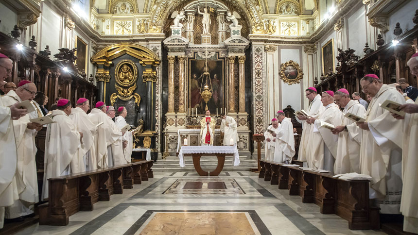 Bishop, monsignor make historic visit to Vatican