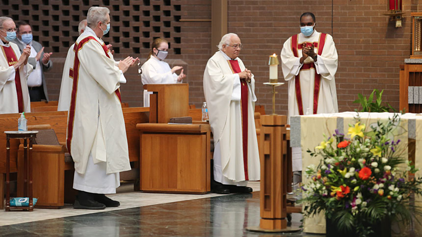 Mass honors 60 years for Monsignor Jerry Lewis