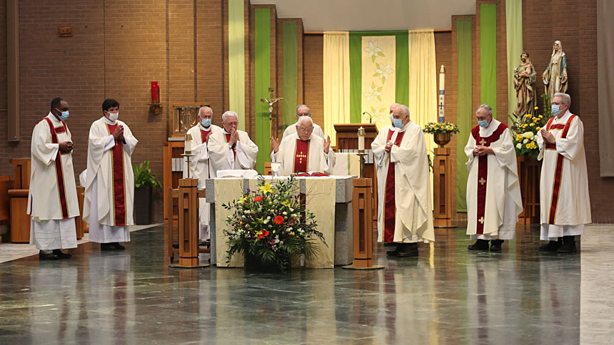 Mass honors 60 years for Monsignor Jerry Lewis