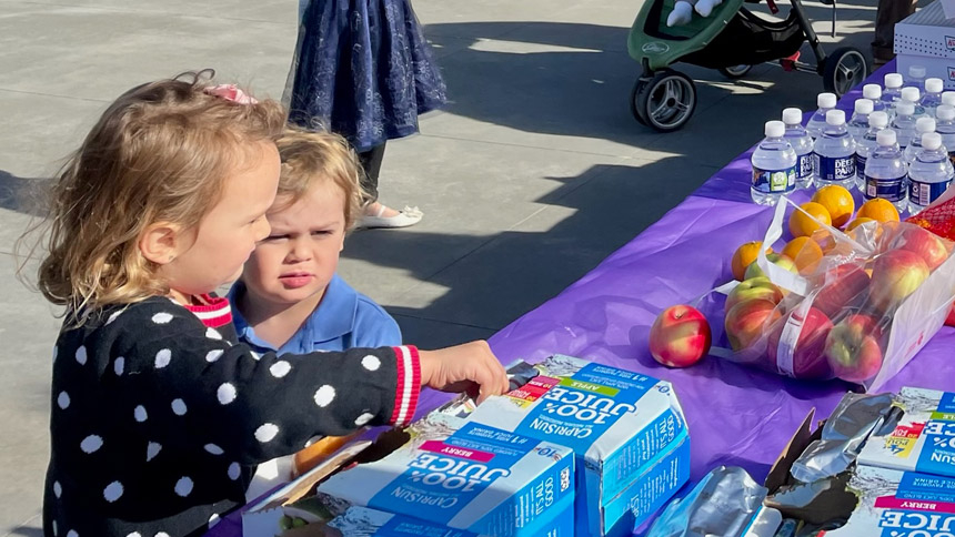 Homeschool families gather for Mass, reception at cathedral