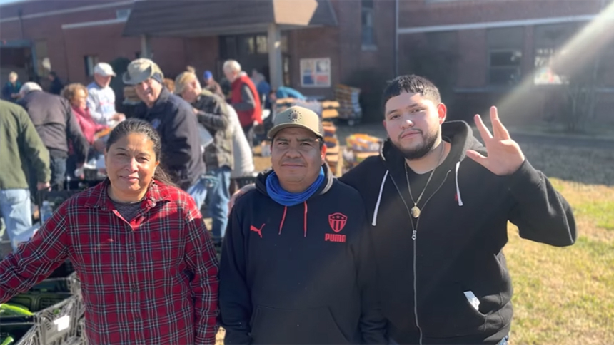 For more than 10 years the people of Blessed Sacrament Parish in Burlington, North Carolina, have organized a monthly distribution from the Little Portion Food Pantry.