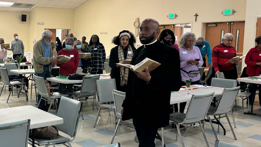 ‘He walked with Jesus’: For MLK celebration, Father Lee visits diocese