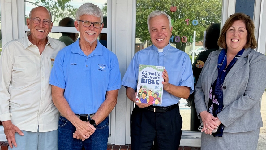 St. Egbert School celebrates 'blessing of the Bibles'