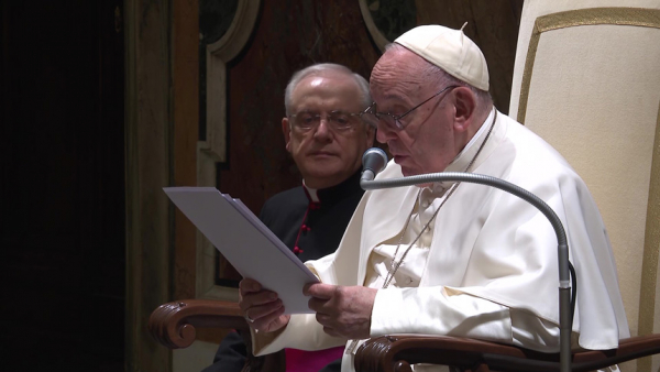 Pope Francis gives three pieces of advice to seminarians at the North American College