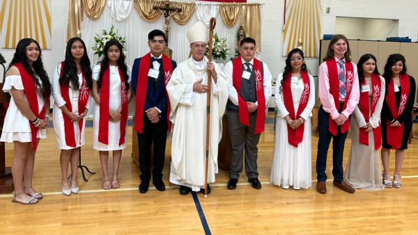 Bishop celebrates confirmation Mass in Roxboro